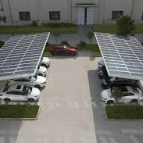 Solar carports for parking